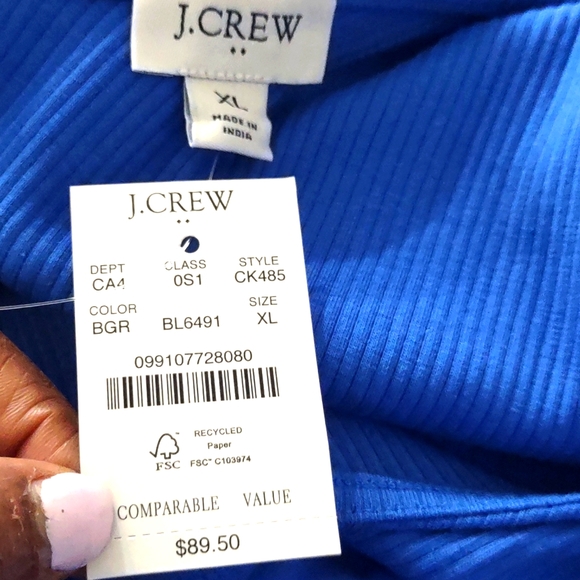 J. Crew Bow-strap knit Top  Mixy Dress MSRP $89 - Picture 6 of 6